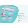 PVC mattress + 2 removable sponges 42x70cm - White