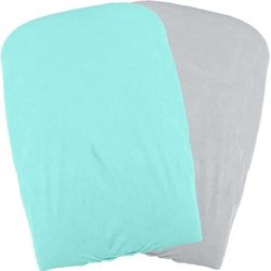 DOMIVA Set di 2 copri fasciatoio - Acqua / Perla