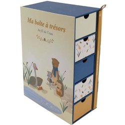 Box - DOMIVA - AU FIL DE L EAU - Treasure box + Birth journal