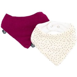 2er-Pack Bandana-Lätzchen - DOMIVA - TU - Musselin - Grenadine-Tupfen