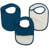 Lot x3 bavoirs - DOMIVA - 6-12 mois - Gaze de coton - Indigo