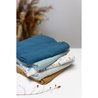 Set de 3 Arrullos de Bambú - DOMIVA - 1 Estampado + 2 Liso - Azul Índi