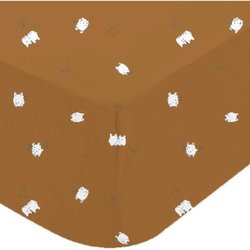 Hoeslaken - DOMIVA - BOUBOU - Jersey - Bedrukt - 60 x 120 cm