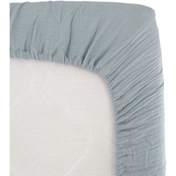 Lenzuolo con angoli fasciatoio - DOMIVA - 70x140 cm - Blu vintage - Ga