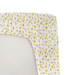 Drap housse jersey - DOMIVA - Savane - 60 x 120 cm - Coton extensible 