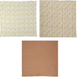 Pack de 3 arrullos - DOMIVA - Honey Moon - Muselina de algodón - Suave