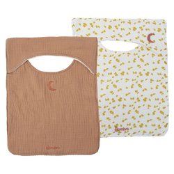 Confezione da 2 bavaglini - DOMIVA - Savannah - Scollo all americana -