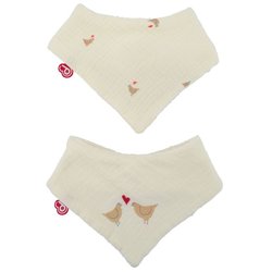 Pack de 2 baberos bandana - DOMIVA - Maternity Love - Algodón suave y 
