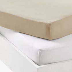 Set 2 lenzuola con angoli - P TIT DODO - Jersey - 60 x 120 cm - Bianco