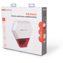 Sirena exterior cableada adicional KitAlarm - SCS SENTINEL - Alcance 8