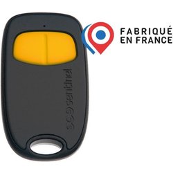 Télécommande 2 canaux - SCS SENTINEL - SimplyControl - Jaune, portée 4