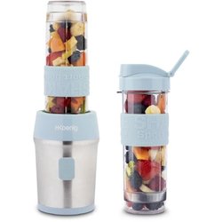 Mini blender - SMOO16 - 300 W - 570 mL - Pastel blue - 2 flasks includ