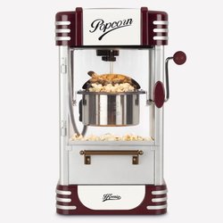 Máquina de palomitas - HKoeNIG - Diseño retro - Capacidad 50g - Luz in