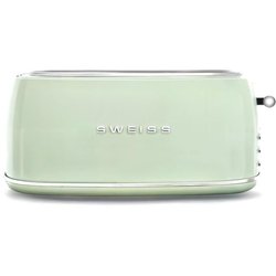 Grille-pain vintage - SWEISS - GRV7 - 2 fentes - 1500 W - Vert