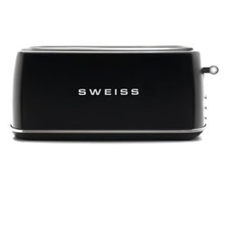 Grille-pain vintage - SWEISS - GRV9 - 2 fentes - 1500 W - Noir