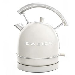Bouilloire vintage - SWEISS - KTL8 - 2200 W - 1,8 L - Socle 360° - Bei
