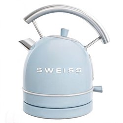 Bouilloire vintage - SWEISS - KTL6 - 2200 W - 1,8 L - Socle 360° - Ble