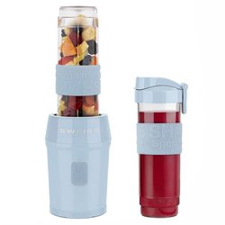 Mini-Standmixer  SCHWEIZ  MOOV6  300 W  570 ml  2 Flaschen  Blau
