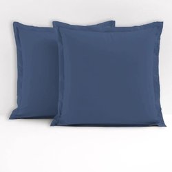 LOVELY HOME Juego de 2 fundas de almohada cuadradas - 63 x 63 cm - 100