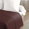 LOVELY HOME Flat Sheet 100% cotton 180x290 cm - 1 person - Brown