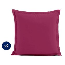 Set di 2 federe - LOVELY HOME - LH71604 - 73 x 73 cm - Fucsia