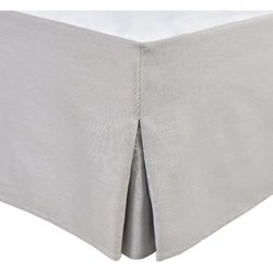 Bettkastenbezug - HOME LINGE PASSION - 160 x 200 cm + 30 cm - Hellgrau