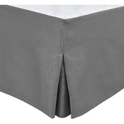 Funda de somier - HOME LINGE PASSION - 160 x 200 cm + 30 cm - Antracit