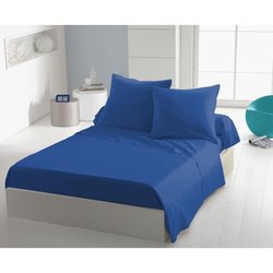 Bettlaken - HOME LINGE PASSION - 240 x 300 cm - Blau