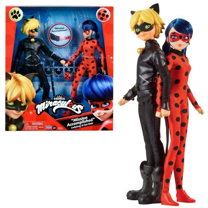 Miraculous Ladybug - Packung mit 2 Modepuppen 26 cm