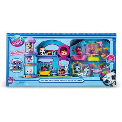 Coffret de jeu avec 4 Pet Shop inclus et + 20 accessoires - BANDAI - L