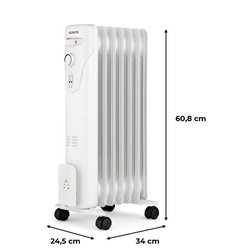 Electric radiator oil bath 1500W oceanic - 3 powers - 7 elements - whi