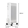 Electric radiator oil bath 1500W oceanic - 3 powers - 7 elements - whi