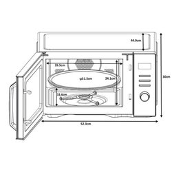 Mikrowelle - CONTINENTAL EDISON - CEMO29BC - 29 l - Kombination - Schw