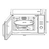 Forno a microonde - CONTINENTAL EDISON - CEMO29BC - 29 l - Combinato -