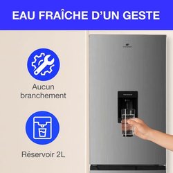 251-l-Unterbaukühlschrank  CONTINENTAL EDISON  Total No Frost  Edel