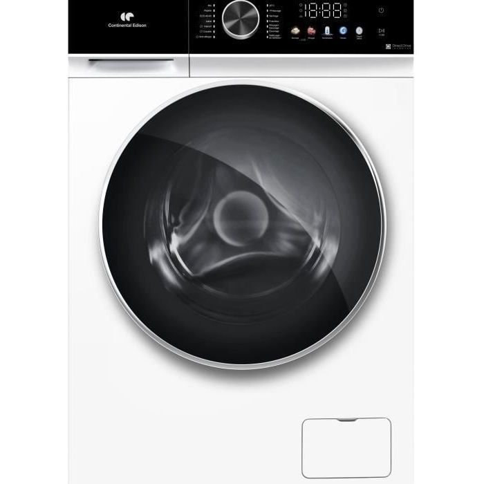 Lave-linge séchant - CONTINENTAL EDISON - CELS106W - 10kg / 6kg - Mote