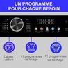 Lave-linge séchant - CONTINENTAL EDISON - CELS106W - 10kg / 6kg - Mote