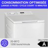 Lave-linge top - CONTINENTAL EDISON CELL712TW - 7 kg - Induction - 40 