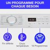 Lave-linge top - CONTINENTAL EDISON CELL712TW - 7 kg - Induction - 40 