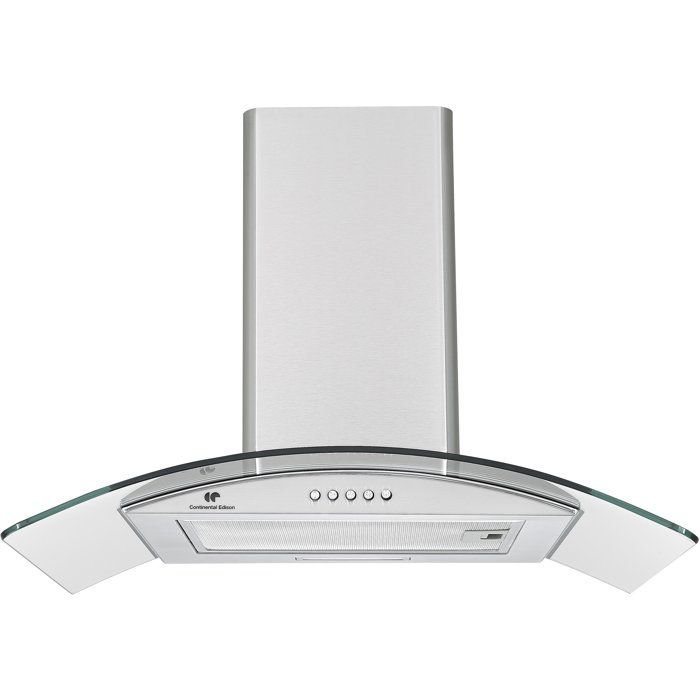 Hotte décorative - CONTINENTAL EDISON - CEH60GS2 - Classe A - 60 x 47 