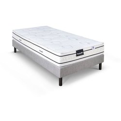 Ensemble matelas sommier  90x190 marque DUNLOPILLO Hauteur 21 cm - Lat