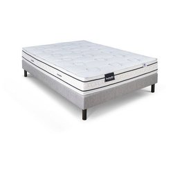 Ensemble matelas sommier  140x190 marque DUNLOPILLO Hauteur 21 cm- Lat