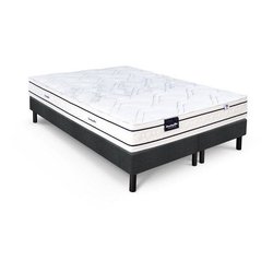 Ensemble matelas sommier 160x200 (2x80) marque DUNLOPILLO -Hauteur 20 