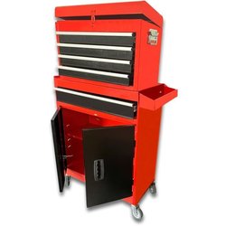 DOMAC Werkstattassistent 7 Metallschubladen mit leerem Vorratsbehälter