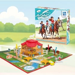 Au Gallop - Bordspel - MEGABLEU - Bereid je paard voor, train het en w