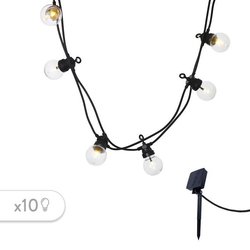LUMIJARDIN Ghirlanda solare 10 lampadine a LED - Bianco caldo - Partit