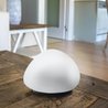 Decorative pebble solar lamp - LUMISKY - SOLENZARA - Ø16 cm - white LE