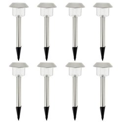 ALESIA Lot of 8 solar beacons - cold white LED