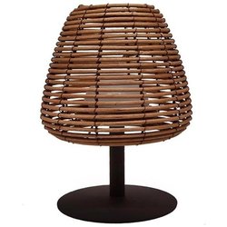 Cordless table lamp - LUMISKY - BOHEME - H25 cm - Natural rattan - War