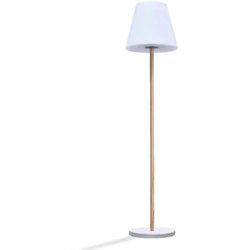 Lámpara de pie solar y recargable - LUMISKY - STANDY WOOD SOLAR - Al. 